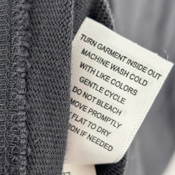 AYR Navy Blue Cotton The Drop Out Long Sleeve Tee - Picture 9 of 9